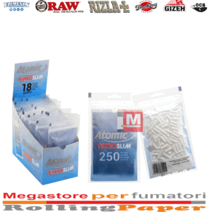 Filtri Atomic Slim 6mm – In Busta, 18 x 250 Filtri (Totale 4500 Filtrini)