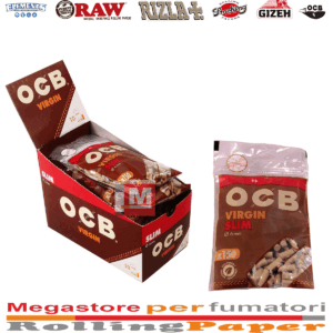 Filtri OCB Unbleached Virgin Slim 6mm – 10 Bustine da 150 Filtrini