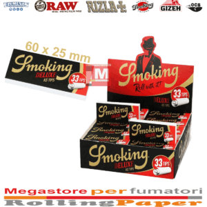 Smoking Filtri in Carta Deluxe Tips Lunghe – King Size, 50 Blocchetti