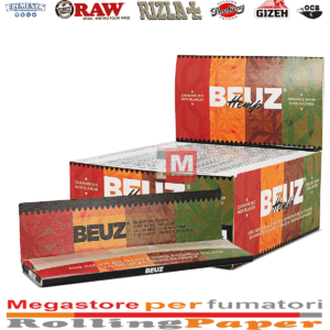 Cartine Beuz Hemp King Size Slim in Canapa Non Sbiancata – 50 Libretti