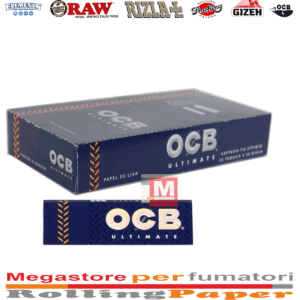 Cartine OCB Ultimate Corte Blu – Singole Ultra Sottili, 25 Libretti