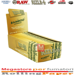 Cartine Rizla Bamboo Corte Regular Size – Naturali in Bambù, 50 Libretti