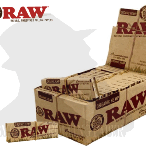 Cartine RAW Organic Medium 1¼ Connoisseur con Filtri in Carta – 24 Libretti