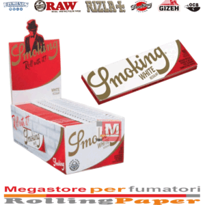 Cartine Smoking Bianche Corte Regular – 50 Libretti – Classiche in Carta Bianca