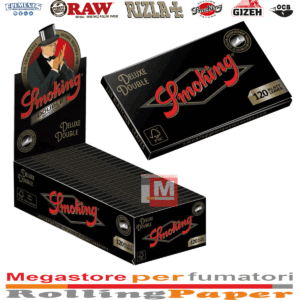 Cartine Smoking Deluxe Doppie – De Luxe Double Corte Regolari, 25 Libretti