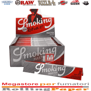 Cartine Smoking Master King Size Slim – Lunghe Ultra Sottili, 50 Libretti