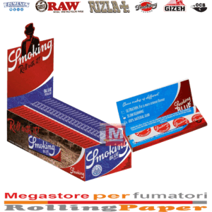 Cartine Smoking Blu Corte Regular – 50 Libretti – Tree Free in Carta Sottile