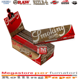 Cartine Smoking Organic Hemp – Corte Regular in Canapa Biologica, 50 Libretti