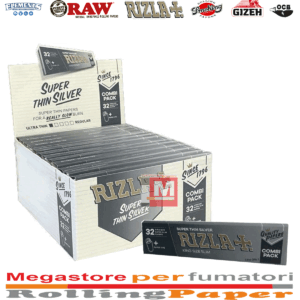 Cartine Rizla Silver King Size Slim – con Filtri in Carta, 24 Libretti