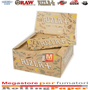 Cartine Rizla Natura Hemp Lunghe – King Size Slim in Canapa, 50 Libretti