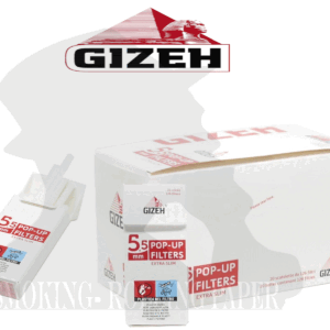 Filtri Gizeh Extra Slim 5,5mm Pop Up 20 Astucci Da126 Filtrini