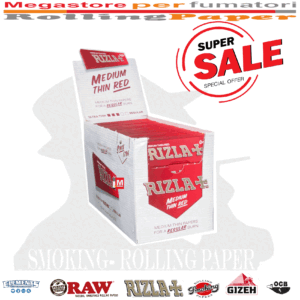 Cartine Rizla Rossa Red – Corte Regolari per Sigarette, 100 Libretti