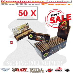 Cartine Cartel Brown Unbleached – Marrone Singole – 50 Libretti