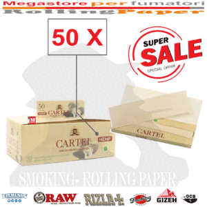 Cartine Cartel Organic Hemp Corte – Canapa Singole Regular – 50 Libretti