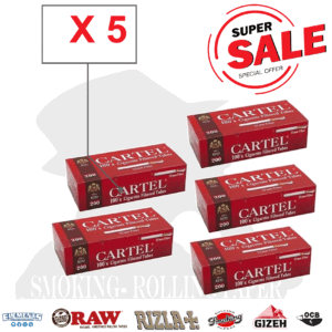 Cartel Tubetti 100’s Red 25mm – 200 Sigarette Vuote