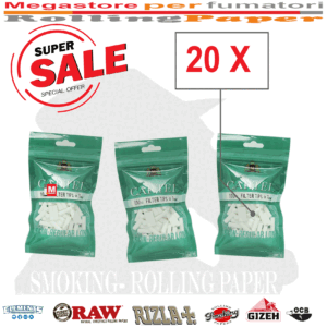 Filtri Cartel Semi Lungo Regular Size Long 7mm 22mm 20 Bustine 100 Filtre