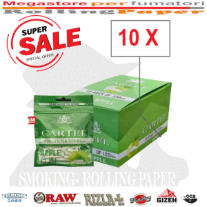 Cartel Filtri Apple Slim 6mm x 15mm – 10 Bustine da 120 Filtrini