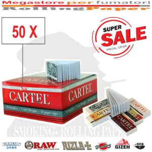 CARTEL Filtri in Carta King Size Perforated da 50 Blocchetti Tips