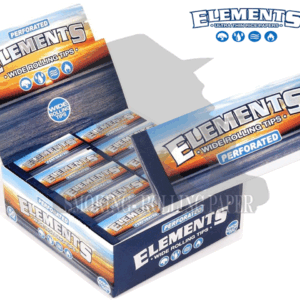 Filtri in Carta Elements Wide Rolling Tips Lunghe King Size Perforated – 50 Blocchetti