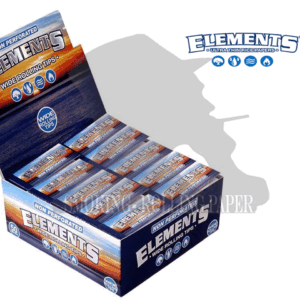 Filtri in Carta Elements Wide Rolling Tips SLIM Non Perforated – 50 Blocchetti